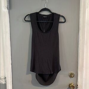 Trouve Asymmetrical Gray Sleeveless Tank Top‎ S